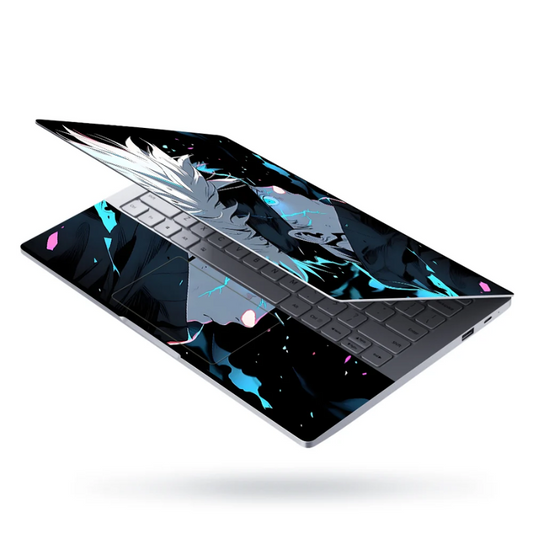 Laptop Skin - Satoru Gojo Acid Blue Eyes Jujutsu Kaisen