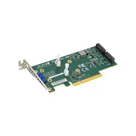 Supermicro AOC-SLG3-2M2 - Interface Adapter - M.2 NVMe Card - PCIe 3.0 x8 - New